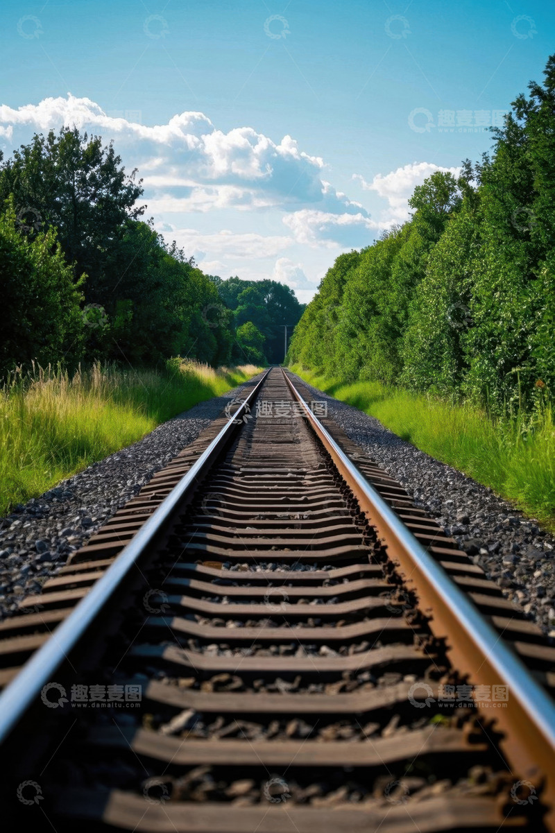 高清大图下载【趣麦麦图】户外铁路自然风光景象