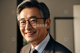 微笑商务男士肖像