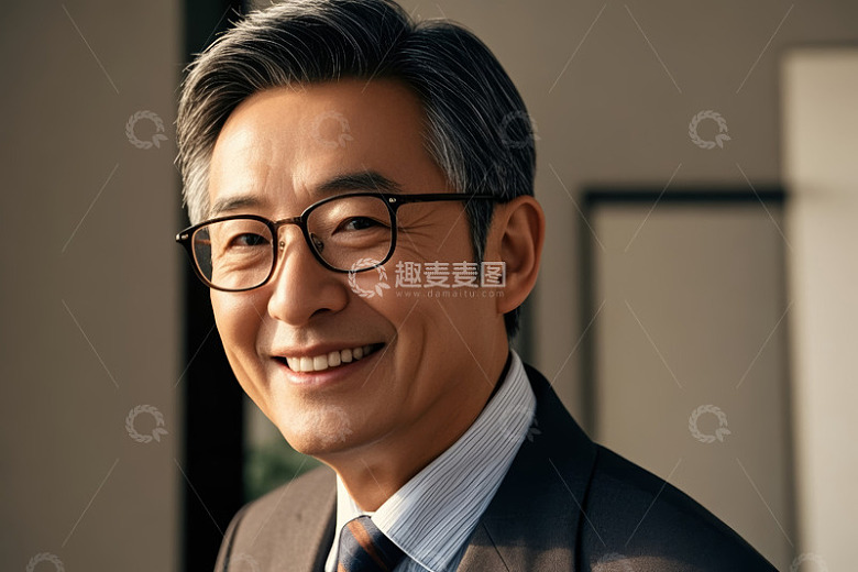 微笑商务男士肖像
