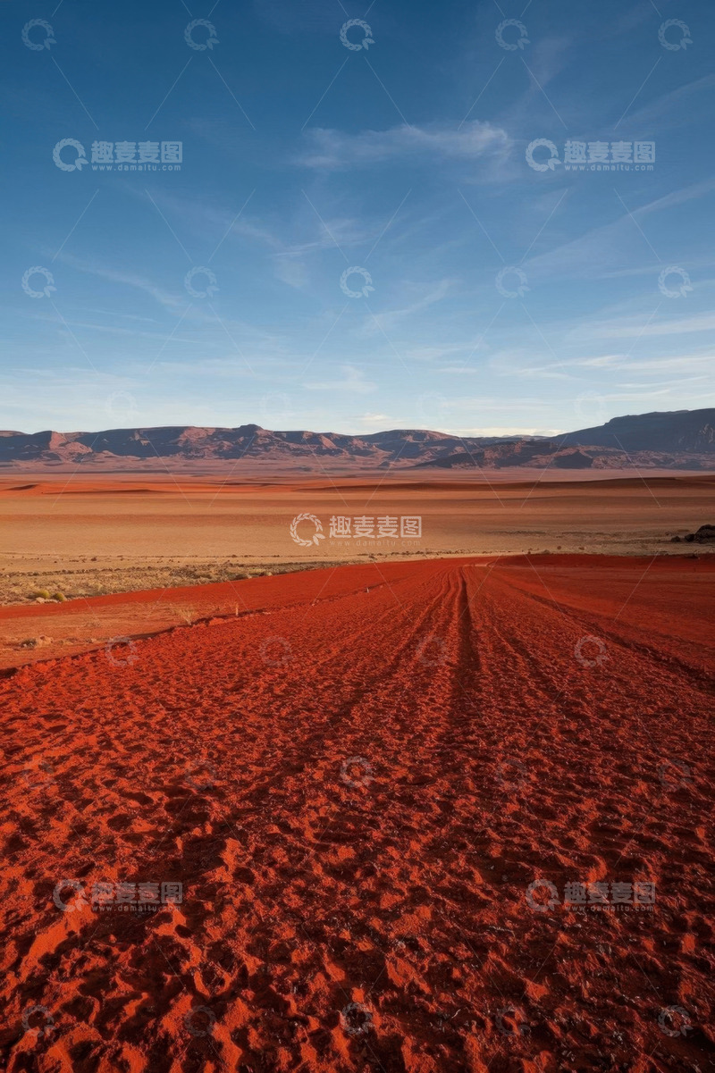 高清大图下载【趣麦麦图】红色沙漠自然风光全景