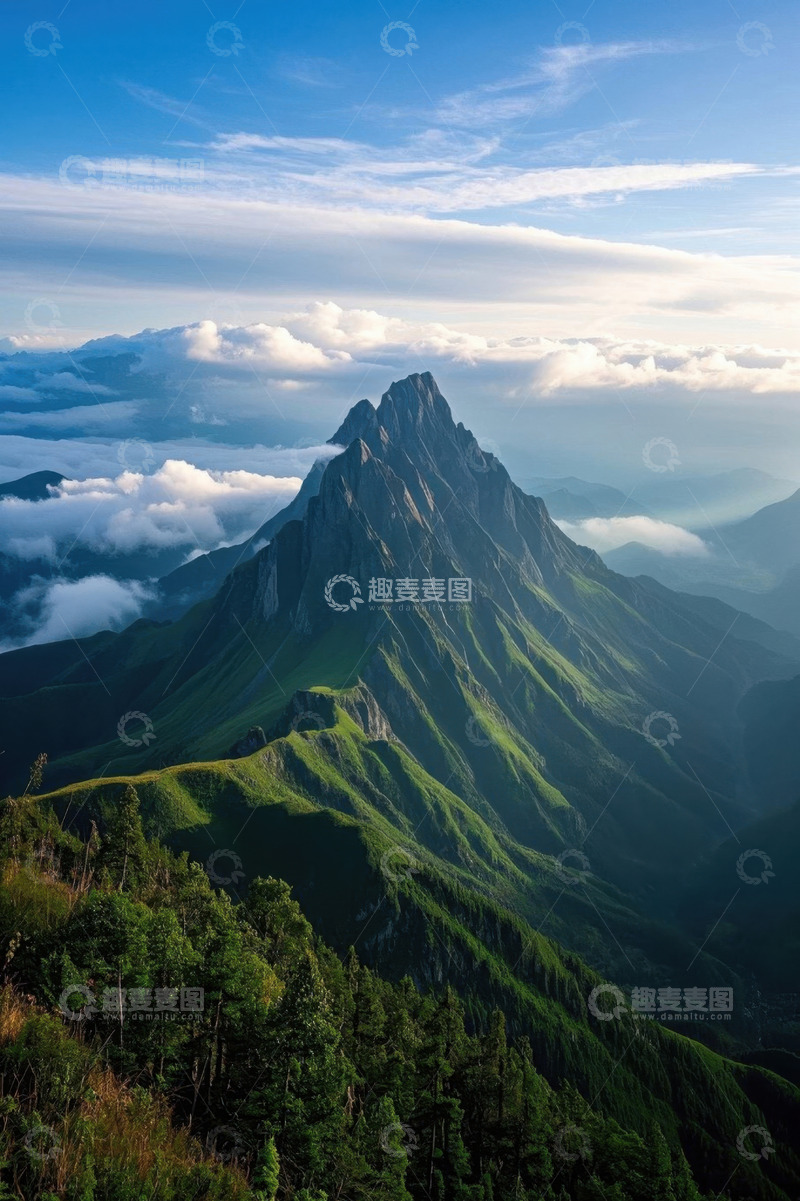 高清大图下载【趣麦麦图】高山云海自然风光