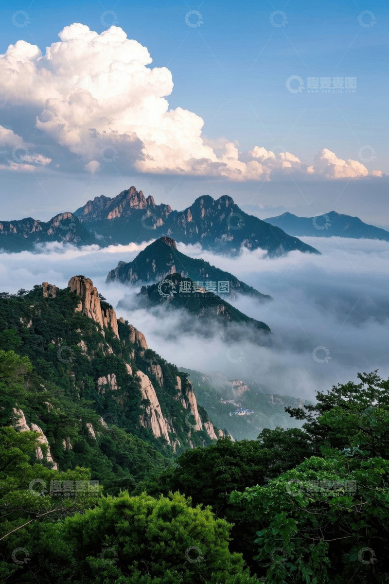 高清大图下载【趣麦麦图】山峦云海自然风光景观