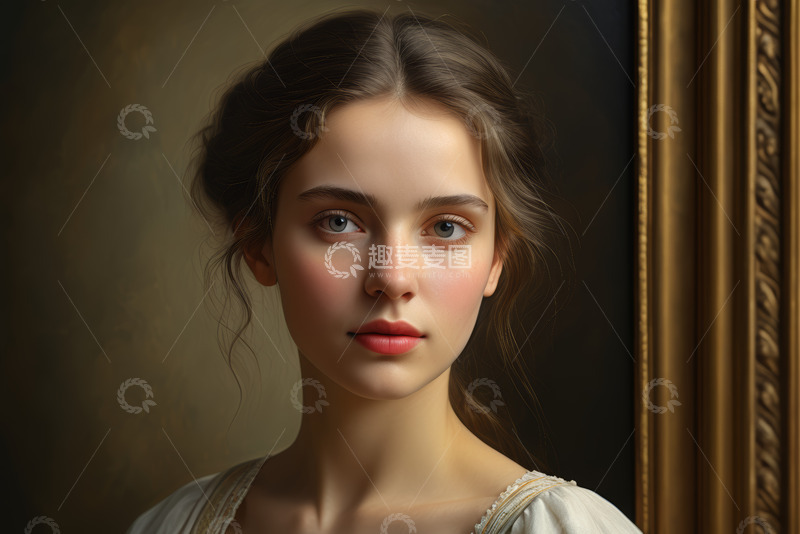 高清大图下载【趣麦麦图】女性人物肖像特写