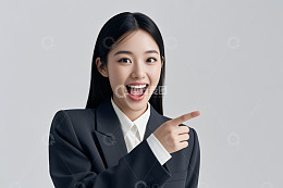 职业女性指向示意画面