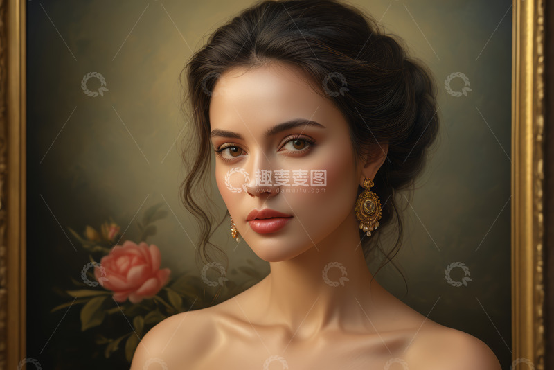 高清大图下载【趣麦麦图】古典风格美丽女性肖像