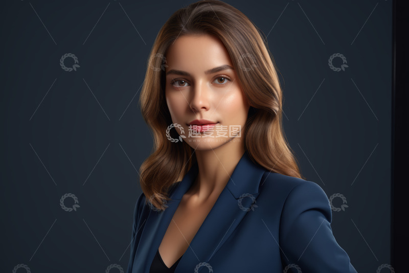高清大图下载【趣麦麦图】职业女性商务肖像特写