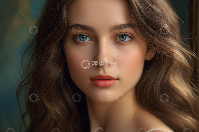 高清大图下载【趣麦麦图】美丽女性特写肖像