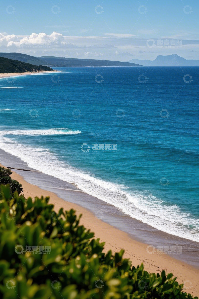 高清大图下载【趣麦麦图】美丽海岸线自然风光