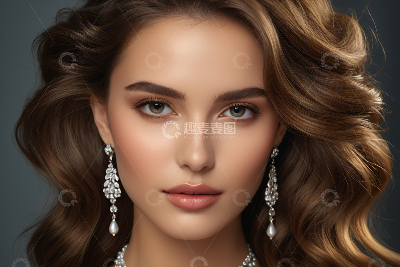 高清大图下载【趣麦麦图】美丽女性特写肖像