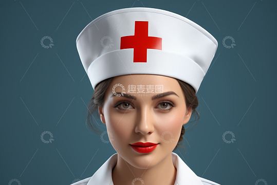 女性护士职业形象特写