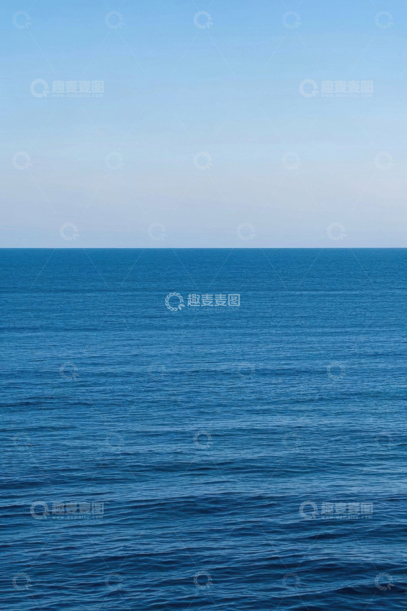 高清大图下载【趣麦麦图】广阔蓝色海洋远景
