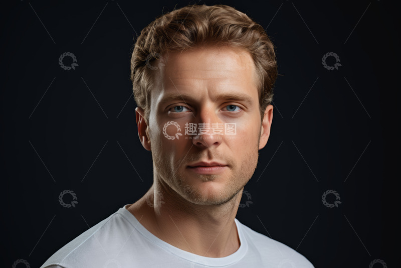 高清大图下载【趣麦麦图】男性人物肖像特写