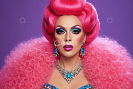 时尚装扮女性特写