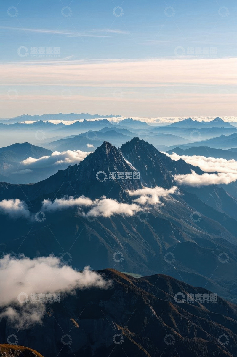 高清大图下载【趣麦麦图】群山云海自然景观