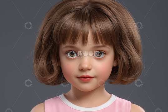 小女孩面部特写