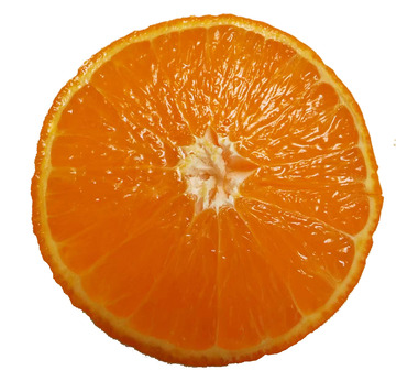 切开的大橙子