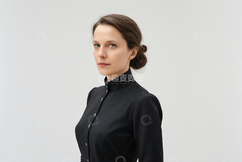 高清大图下载【趣麦麦图】年轻女性半身肖像