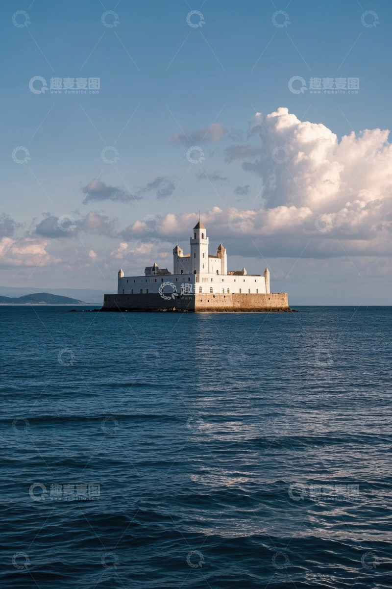 高清大图下载【趣麦麦图】海上城堡全景