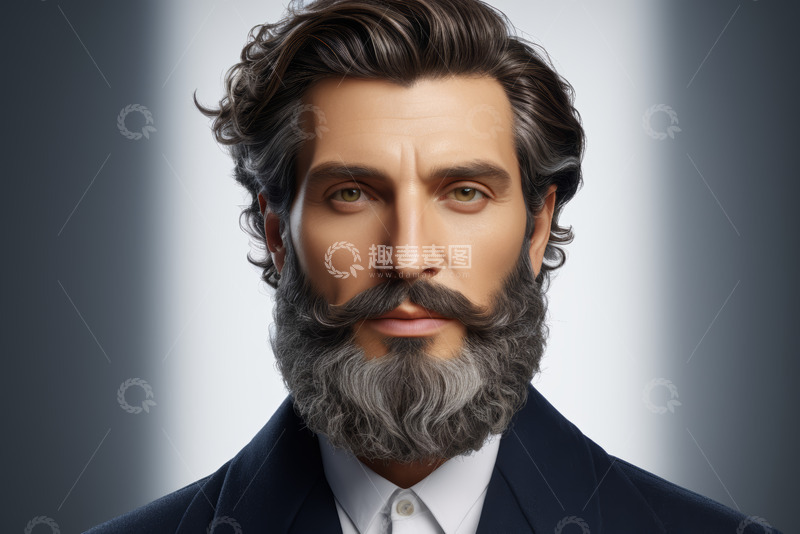 高清大图下载【趣麦麦图】成熟男士商务肖像特写