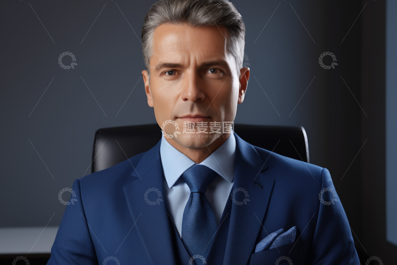 高清大图下载【趣麦麦图】西装男士商务形象特写