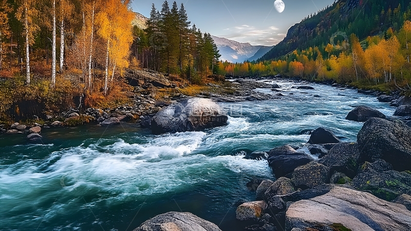 高清大图下载【趣麦麦图】秋日山河壮丽景色摄影