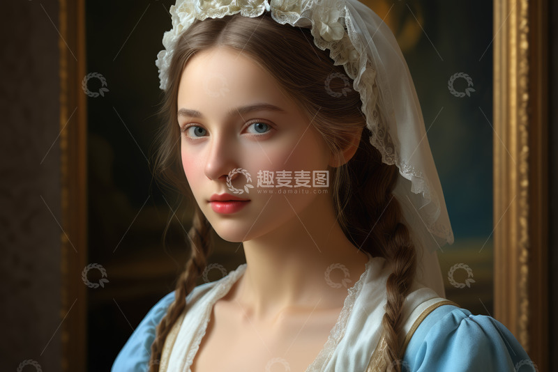 高清大图下载【趣麦麦图】古典装扮少女人物肖像