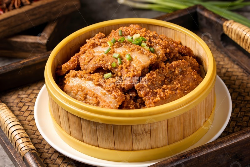 高清大图下载【趣麦麦图】粉蒸排骨粉蒸肉图片