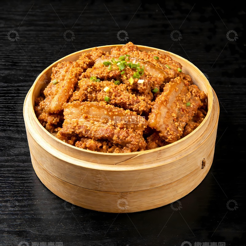 高清大图下载【趣麦麦图】粉蒸排骨粉蒸肉摄影