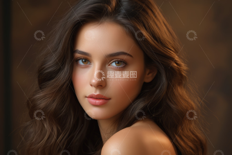 高清大图下载【趣麦麦图】美丽女性特写肖像