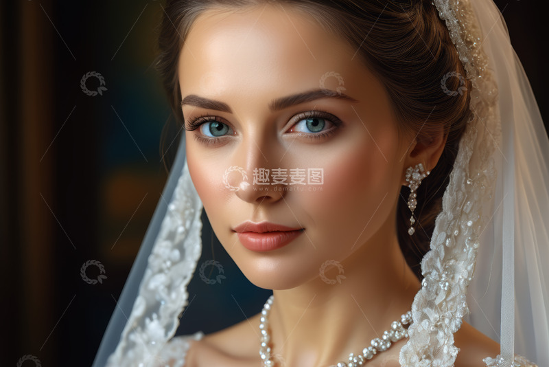 高清大图下载【趣麦麦图】新娘特写,婚礼装扮