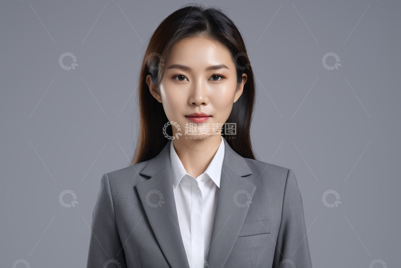 高清大图下载【趣麦麦图】亚洲商务女性职业形象照