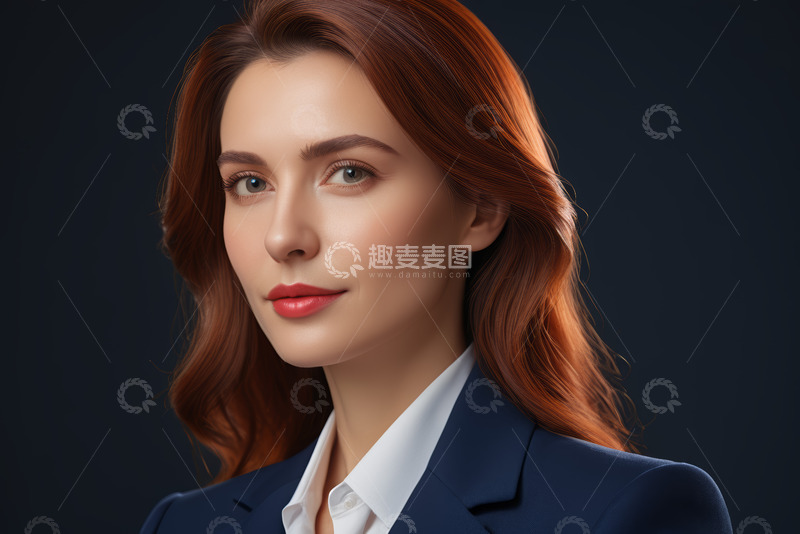 高清大图下载【趣麦麦图】职业女性半身肖像