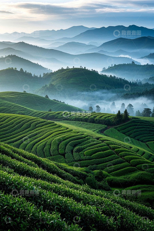 山间茶园自然风光