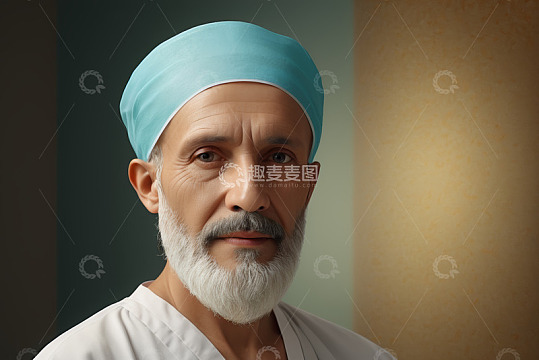 老年男性医生半身像