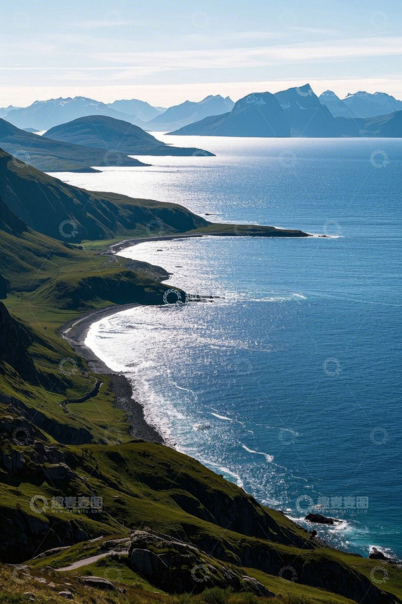 高清大图下载【趣麦麦图】挪威海岸山脉自然风光