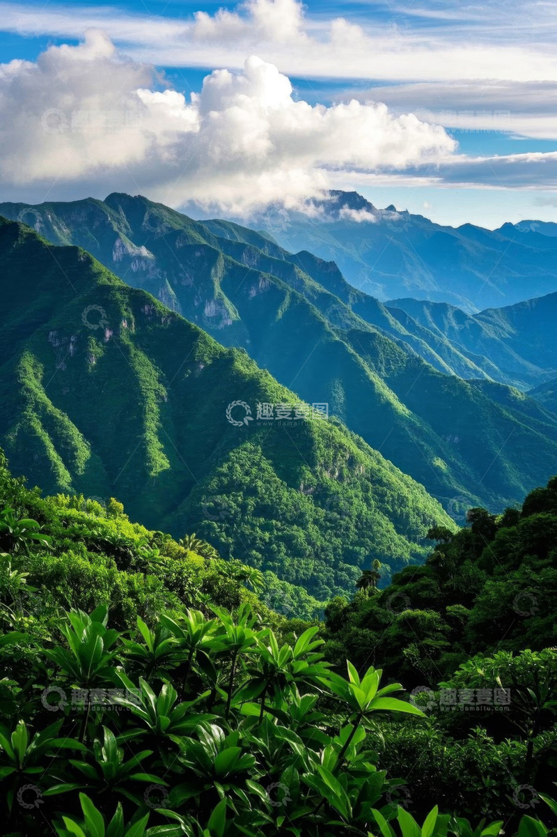 高清大图下载【趣麦麦图】青山云海自然风光