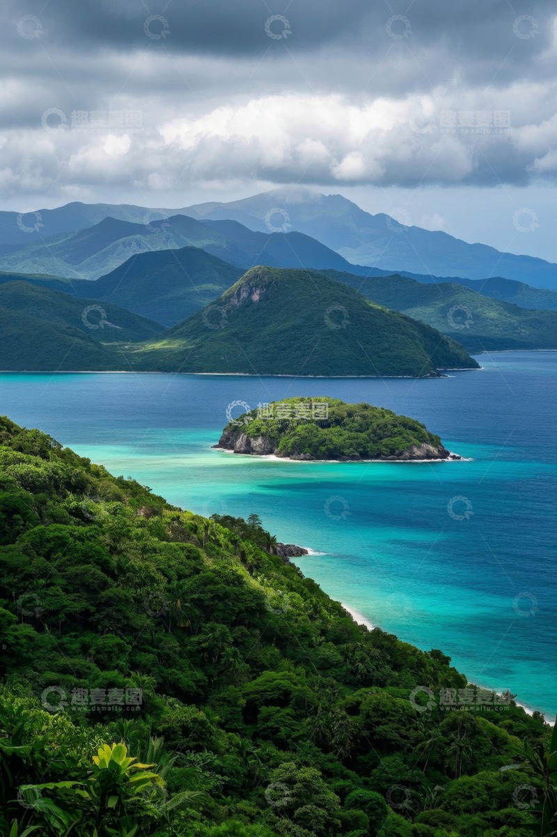 高清大图下载【趣麦麦图】海岛青山绿水自然风光
