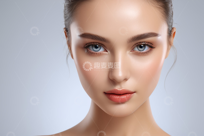 高清大图下载【趣麦麦图】美丽女性面部特写