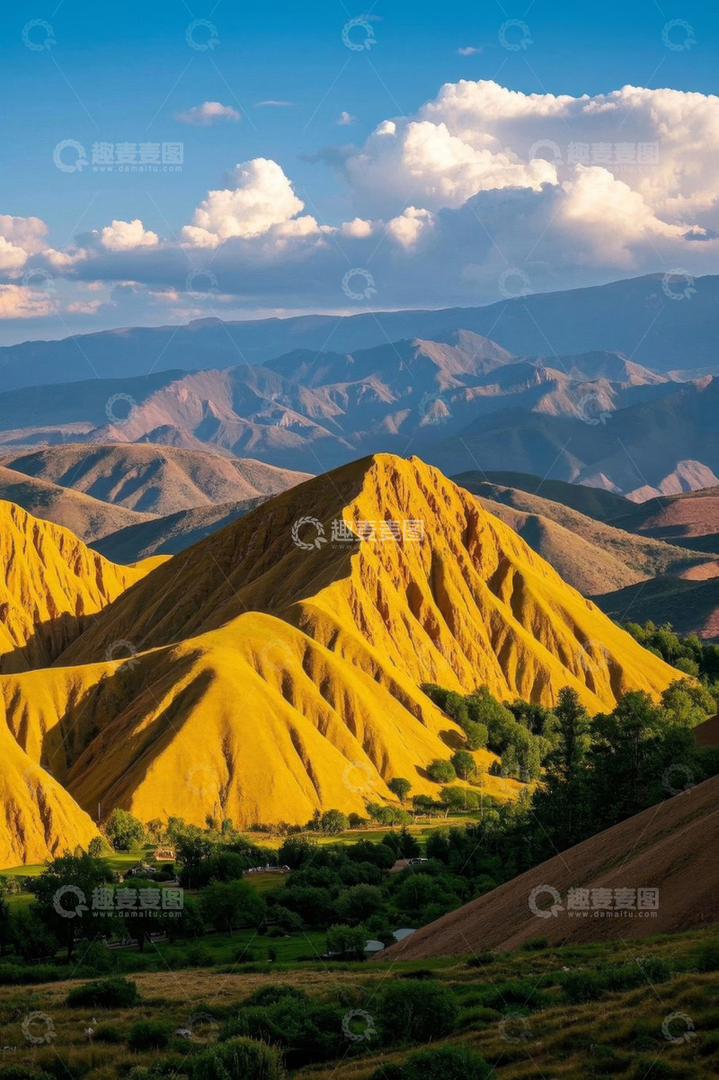 高清大图下载【趣麦麦图】壮丽山脉自然风光全景