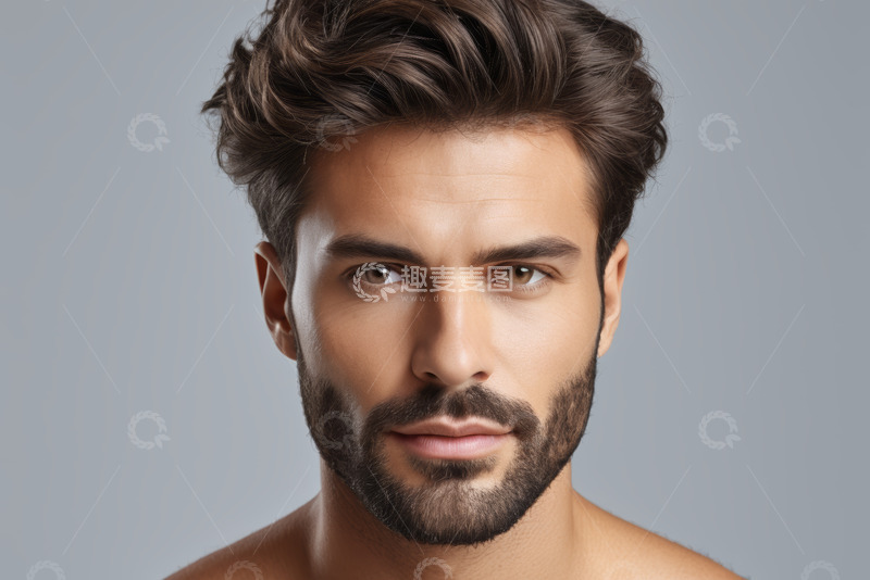 高清大图下载【趣麦麦图】英俊男士半身肖像