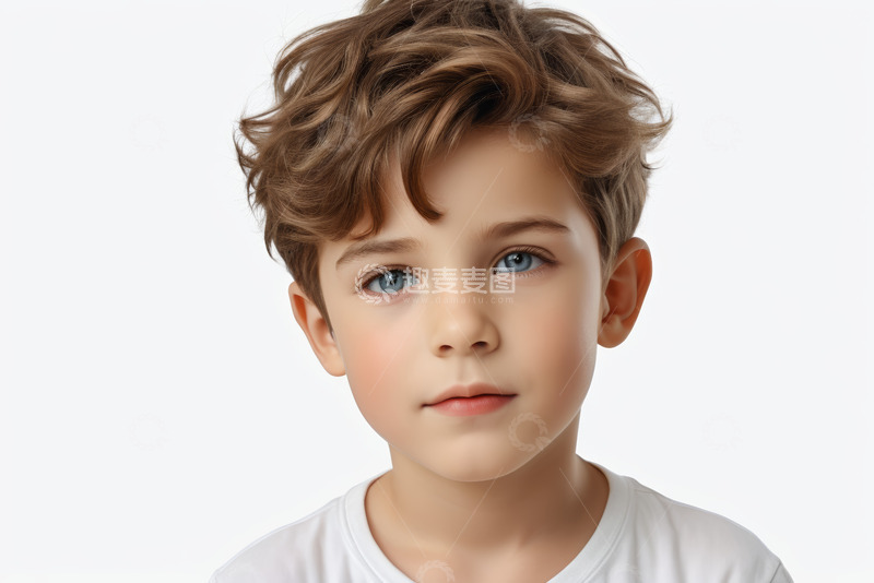 高清大图下载【趣麦麦图】小男孩正面肖像
