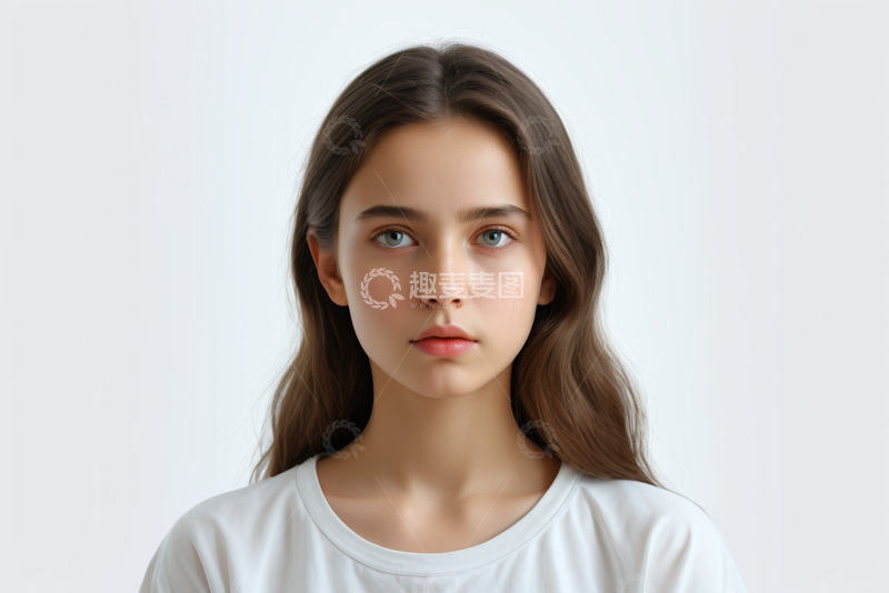 高清大图下载【趣麦麦图】年轻女性正面半身人像