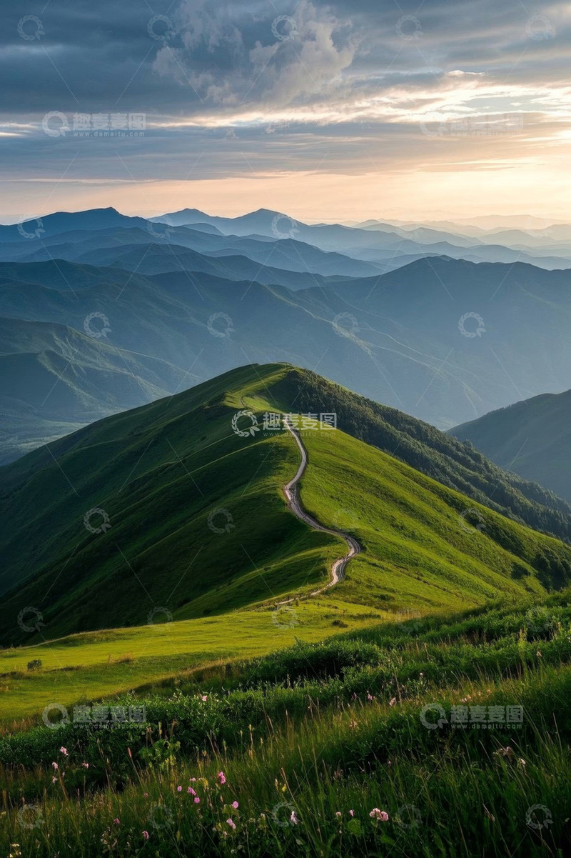 高清大图下载【趣麦麦图】山间蜿蜒公路自然风光