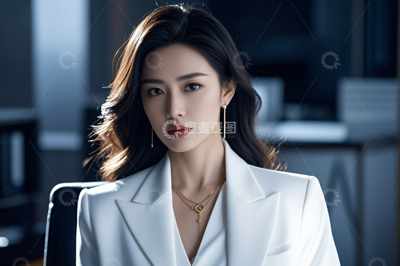 高清大图下载【趣麦麦图】职业女性商务形象特写