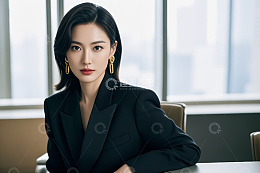 商务女性办公室肖像