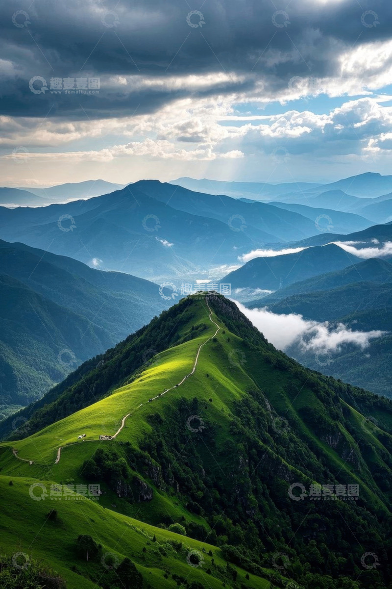 高清大图下载【趣麦麦图】青山云海自然风光