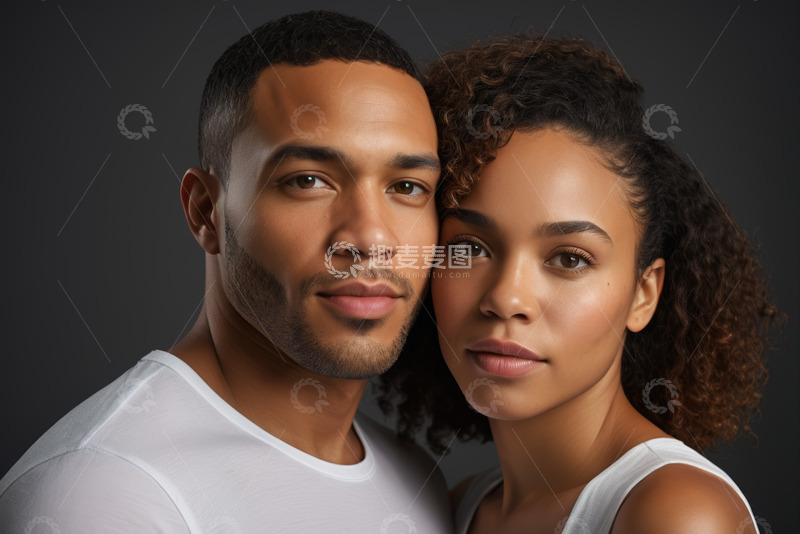 高清大图下载【趣麦麦图】年轻男女亲密肖像