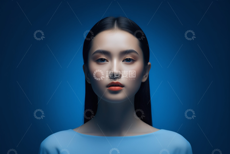 高清大图下载【趣麦麦图】女性特写肖像素材