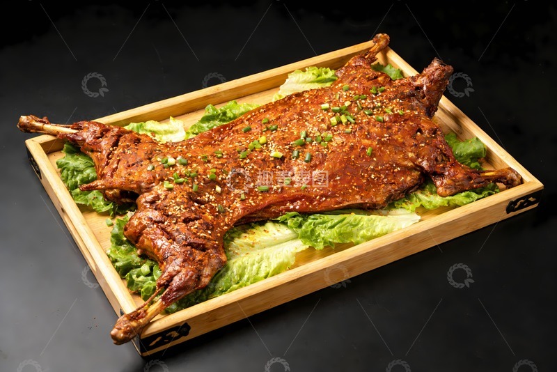 高清大图下载【趣麦麦图】一只烤全兔图片