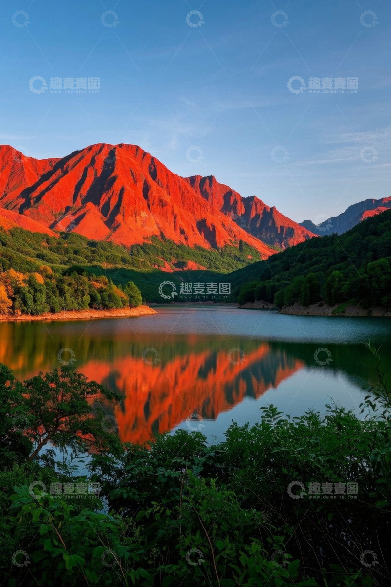 高清大图下载【趣麦麦图】山水相映的自然风光